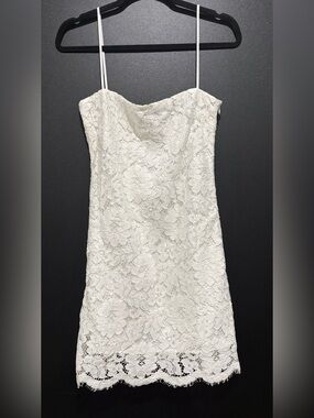 Showpo. | Dresses | Showpo Kiss Me Now Mini Dress Black Lace Detail Sz 6 Us  | Poshmark